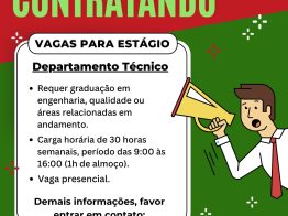VAGA PARA ESTÁGIO