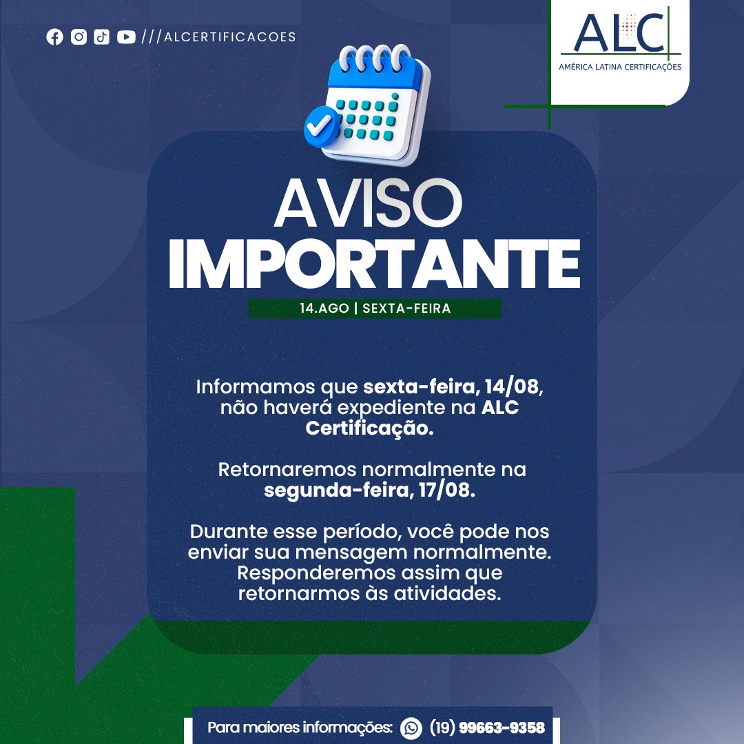 No momento você está vendo AVISO IMPORTANTE